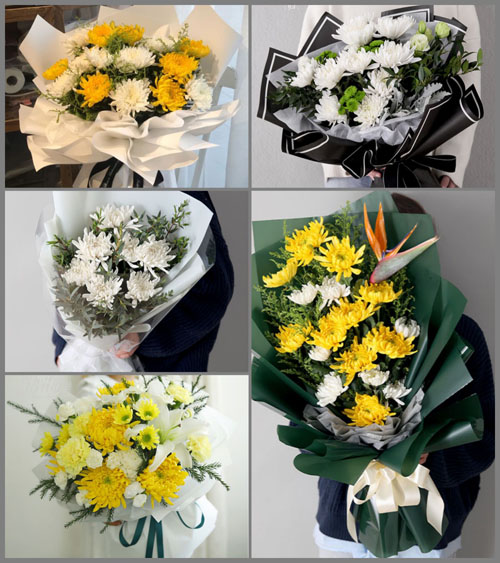 广东汕头市澄海区东里镇明德村白事花束代送